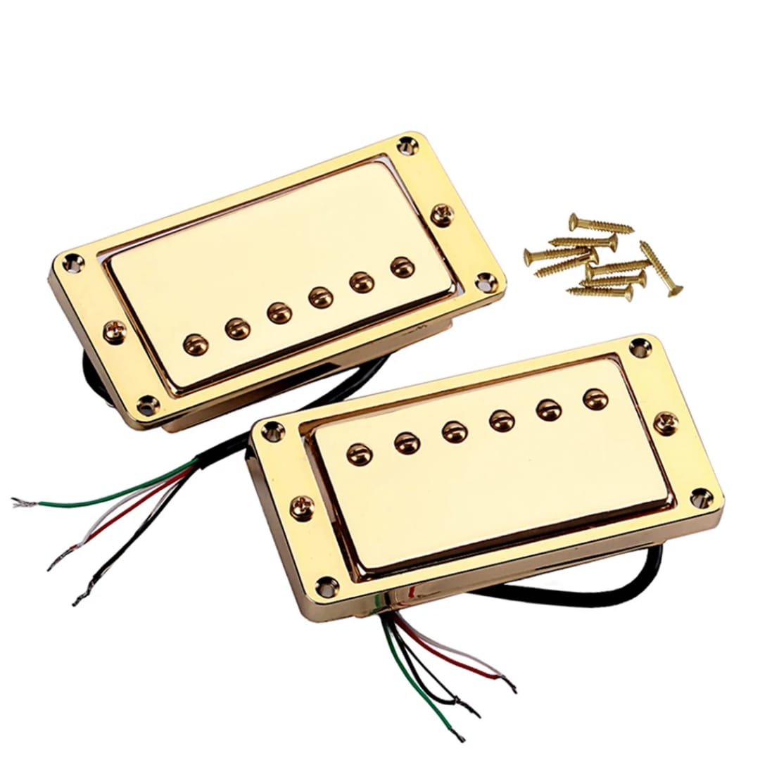 Ensemble de Micros Humbucker pour Guitare - Double Bobine - Micro Manche et Chevalet - Pièces de Rechange pour LP
